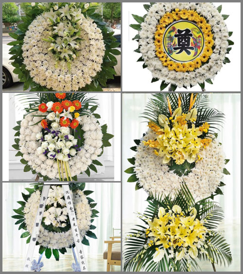 河南南阳新野县溧河铺镇田口村花圈速递